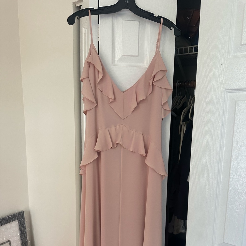 BCBGMaxAzria Lissa Dress in Bare Pink (Large)